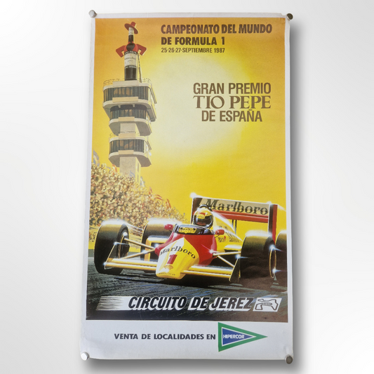 Genuine F1 event poster - Jerez 1987 - Automobilia Store