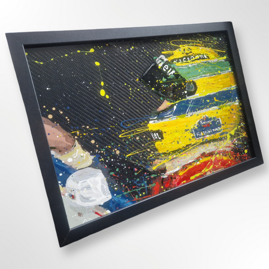 'Preparing for the last dance' - Original carbon fibre artwork - Senna 1994 cockpit