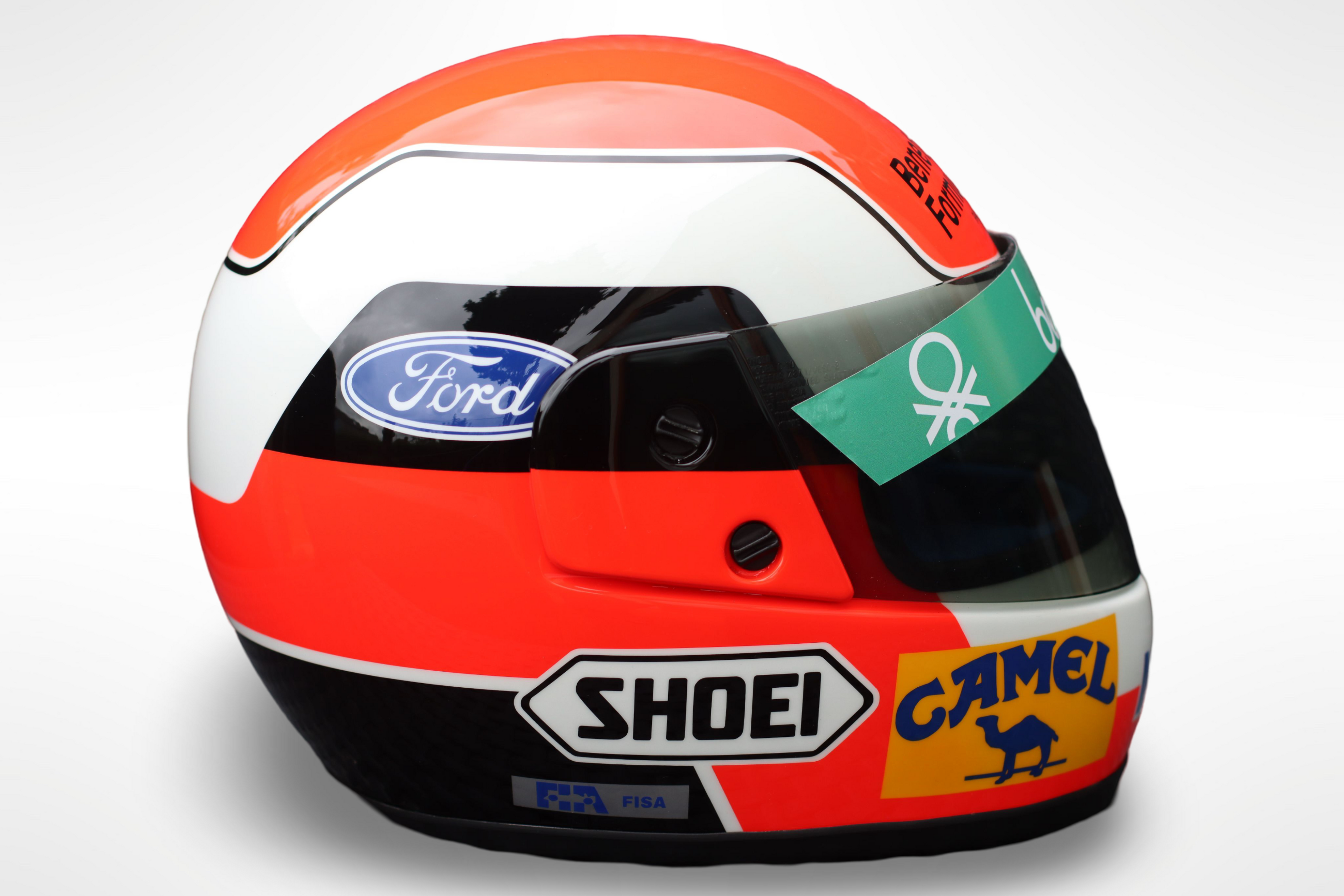 Johnny Herbert 1989 Brazilian GP (F1 debut) - Original Shoei RFG helmet replica - Automobilia Store